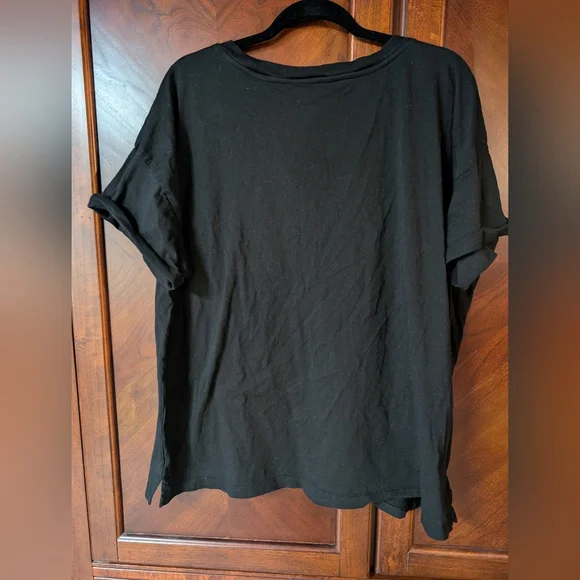 Lou & Grey Supima Cotton Black Tee Size XL - Picture 4 of 7